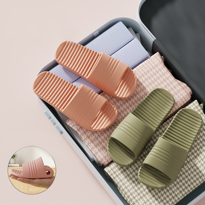 Women'S Shoes Non Slip - Foldable Travel Slippers Unisex EVA Flip