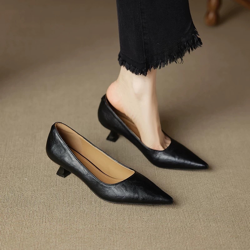 Women'S Shoes Non Slip - Simple Stiletto Single Shoes Autumn Fashion