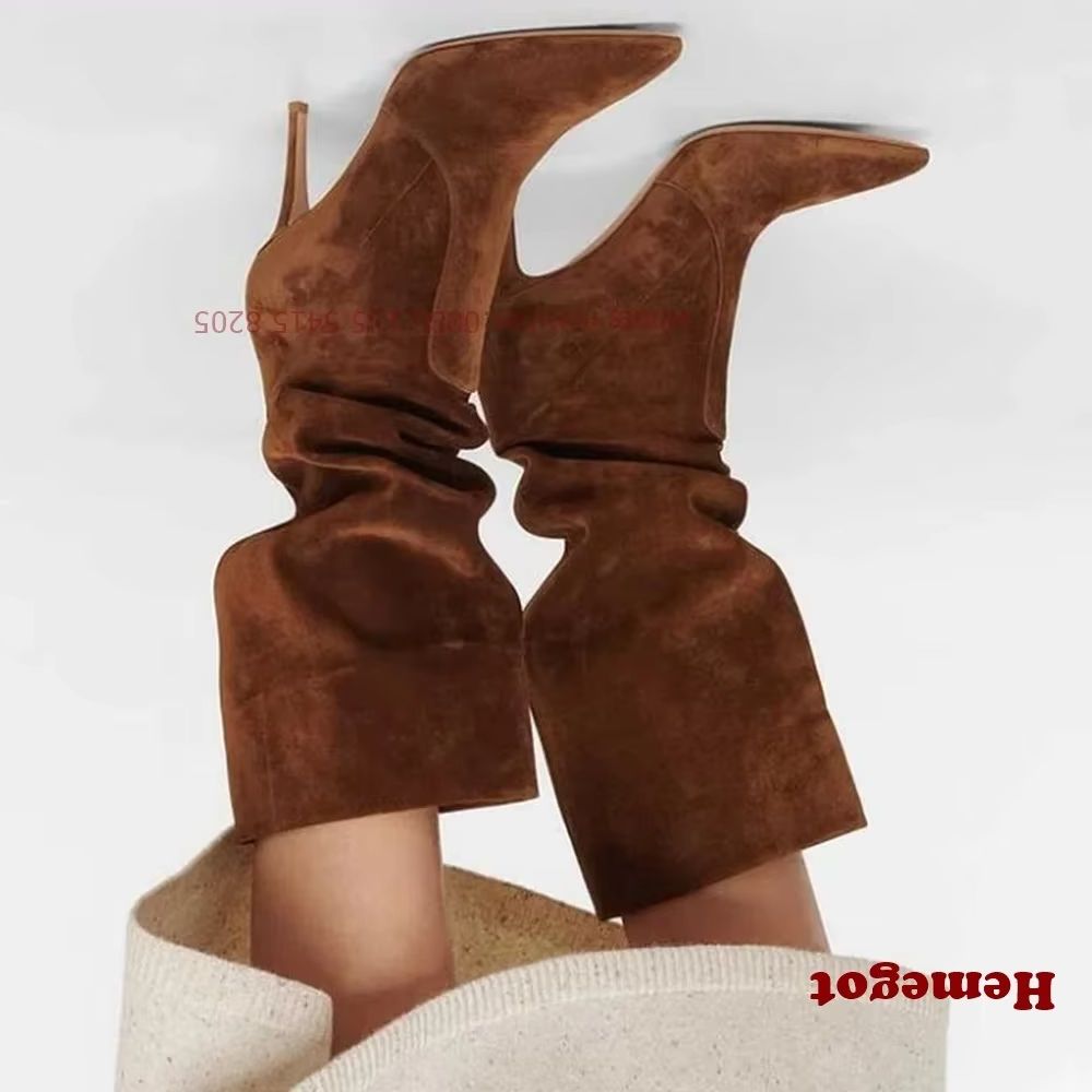 Women'S Shoes Vegan - Brown Pointy Toe Slip On Women's