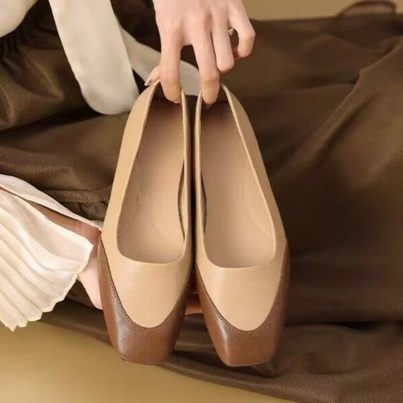 Women'S Shoes Non Slip - Color Block Plus Size Single Shoes