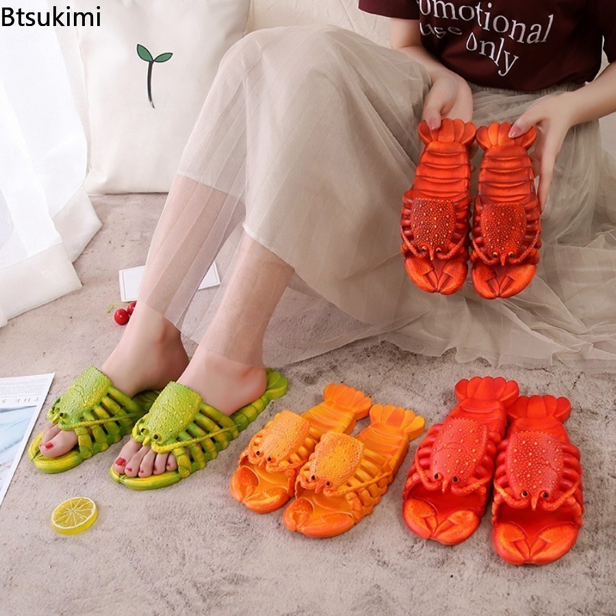 Women'S Shoes Non Slip - New 2026 Summer Fun Cartoon Lobster