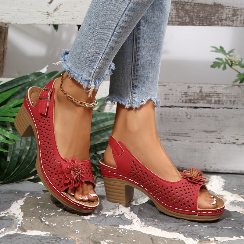 Women Chunky Heel Sandals Summ - Ankle Strap Heels recension och pris