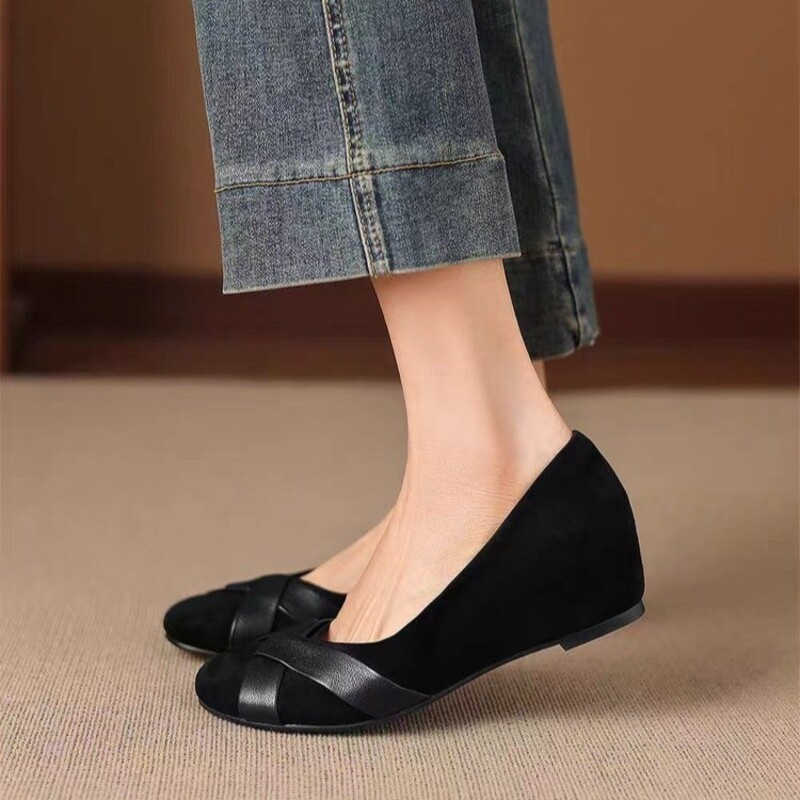 2026 New Women  Leather Loafer - Women Shoes Wedges recension och pris