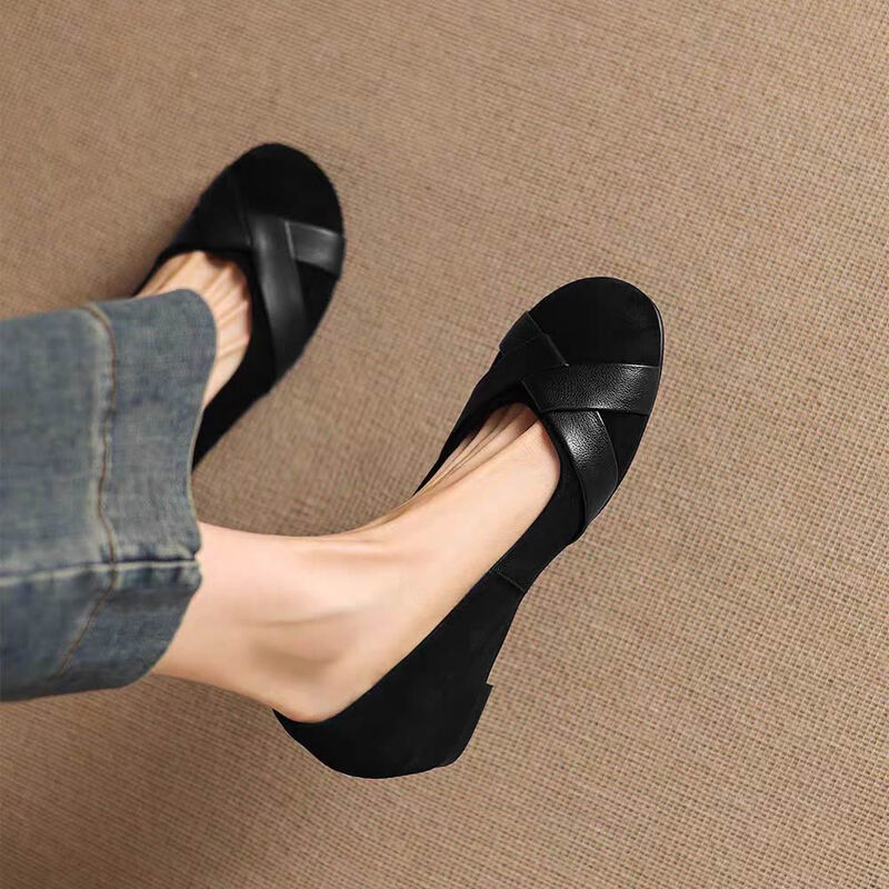 2026 New Women  Leather Loafer - Women Shoes Wedges recension och pris