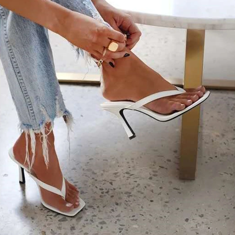 Stylish Women's Heel Flip Flop - Ankle Strap Heels recension och pris