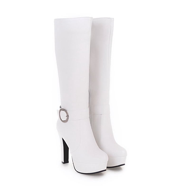 Knee High Boots Women Fashion  - Zip Up Boots Short recension och pris