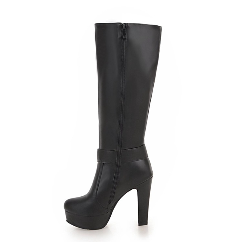 Knee High Boots Women Fashion  - Zip Up Boots Short recension och pris
