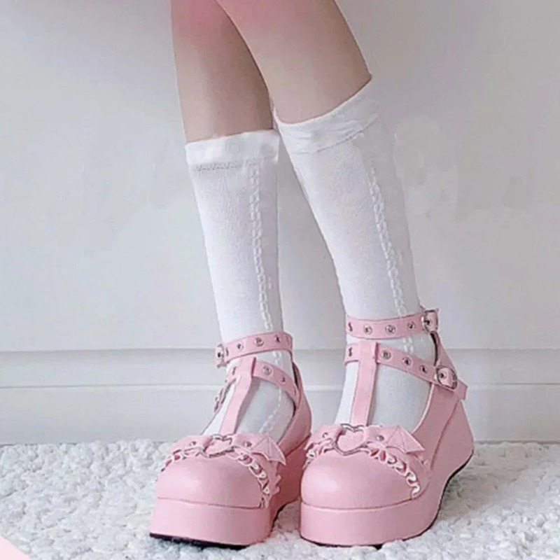 New Sweet Heart Buckle Wedges  - Women Shoes Wedges recension och pris