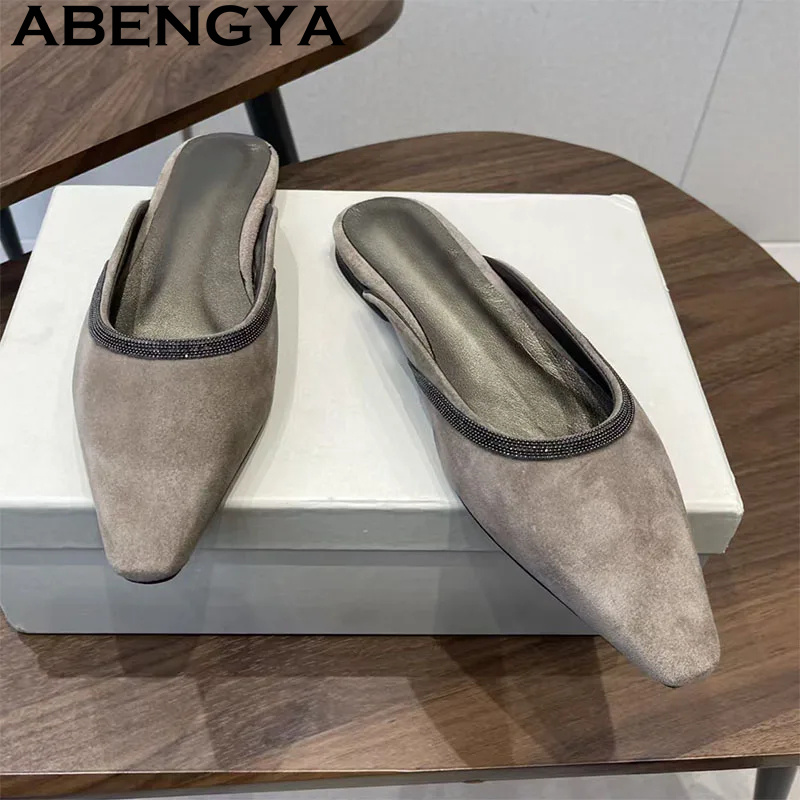 High Quality Suede Leather Poi - Kids Shoes Women recension och pris