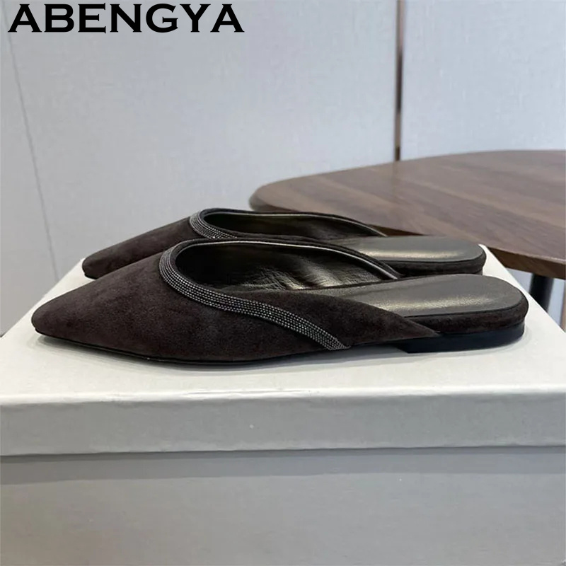 High Quality Suede Leather Poi - Kids Shoes Women recension och pris