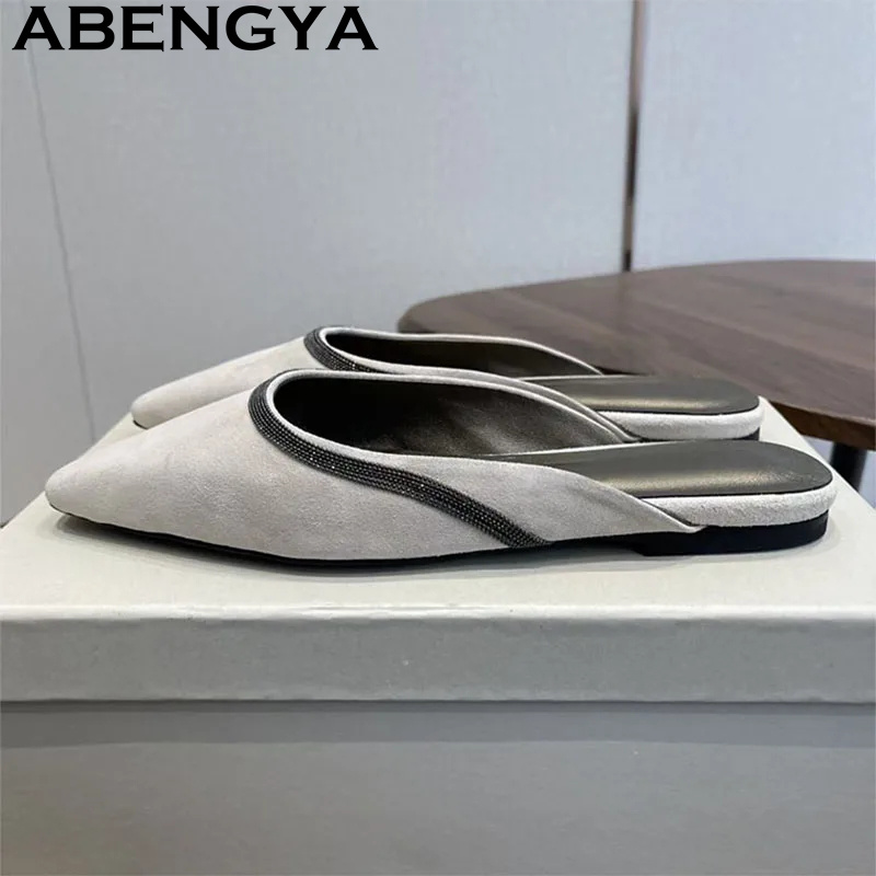 High Quality Suede Leather Poi - Kids Shoes Women recension och pris