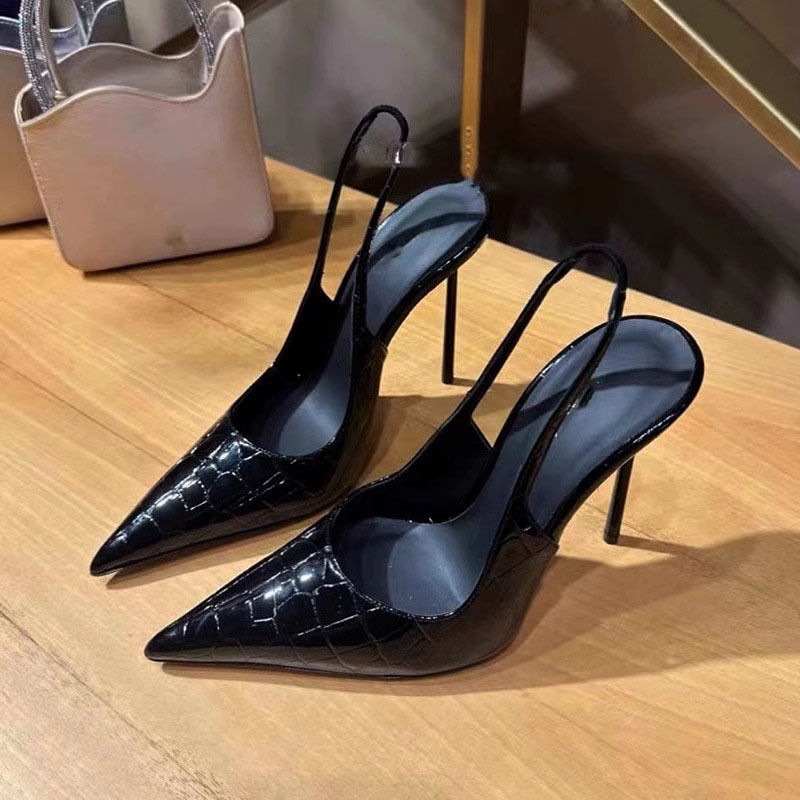 Women 7CM Sandals Black Patent - Women'S Shoes Size 40 In Us recension och pris