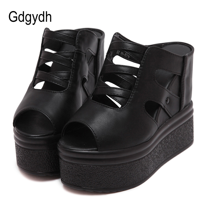 Gdgydh Open Toe Platform Mules - Women'S Shoes Vegan recension och pris