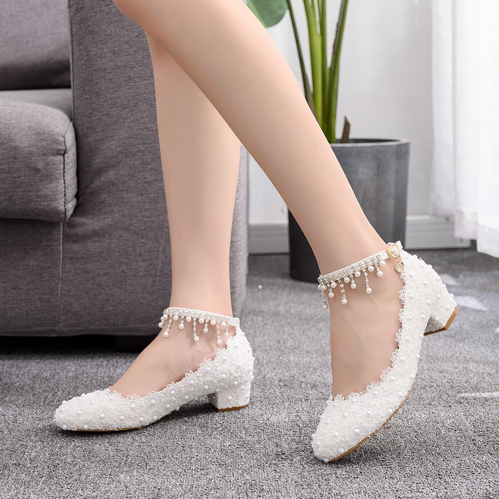 Women's Closed Toe Low Chunky  - Ankle Strap Heels recension och pris