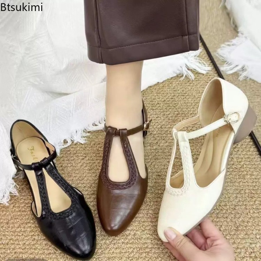 New Summer Women's Retro Hollo - Ankle Strap Heels recension och pris