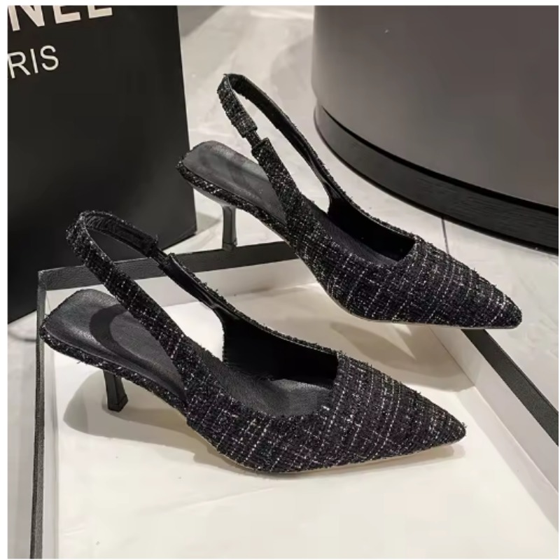 Brand Designer Slingbacks High - Women'S Shoes Size 40 In Us recension och pris