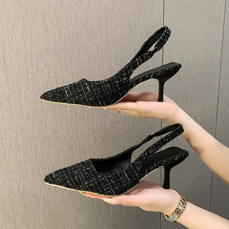 Brand Designer Slingbacks High - Women'S Shoes Size 40 In Us recension och pris