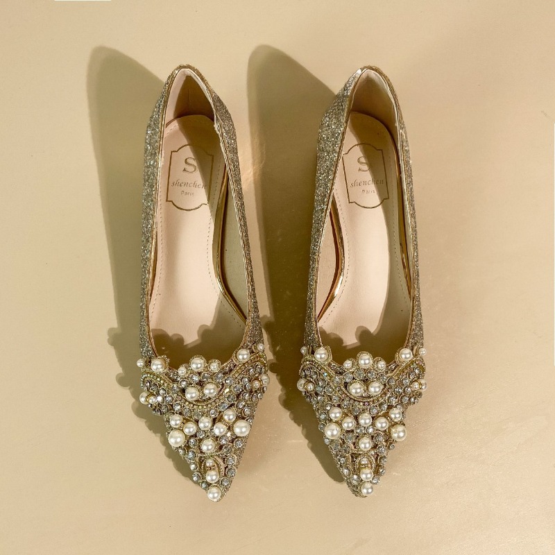 High-end Rhinestone Block Heel - Women'S Shoes Non Slip recension och pris