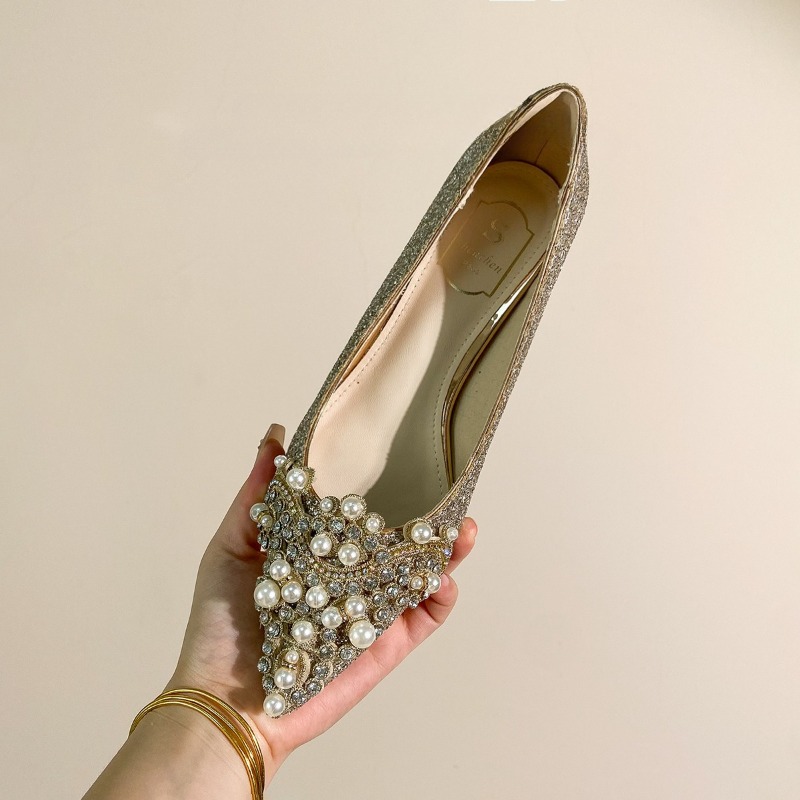 High-end Rhinestone Block Heel - Women'S Shoes Non Slip recension och pris