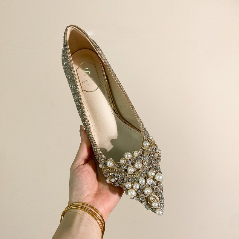 High-end Rhinestone Block Heel - Women'S Shoes Non Slip recension och pris