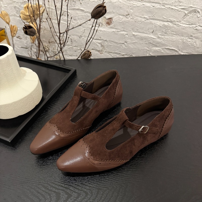One Buckle Strap Low Heel Sing - Women'S Shoes Non Slip recension och pris