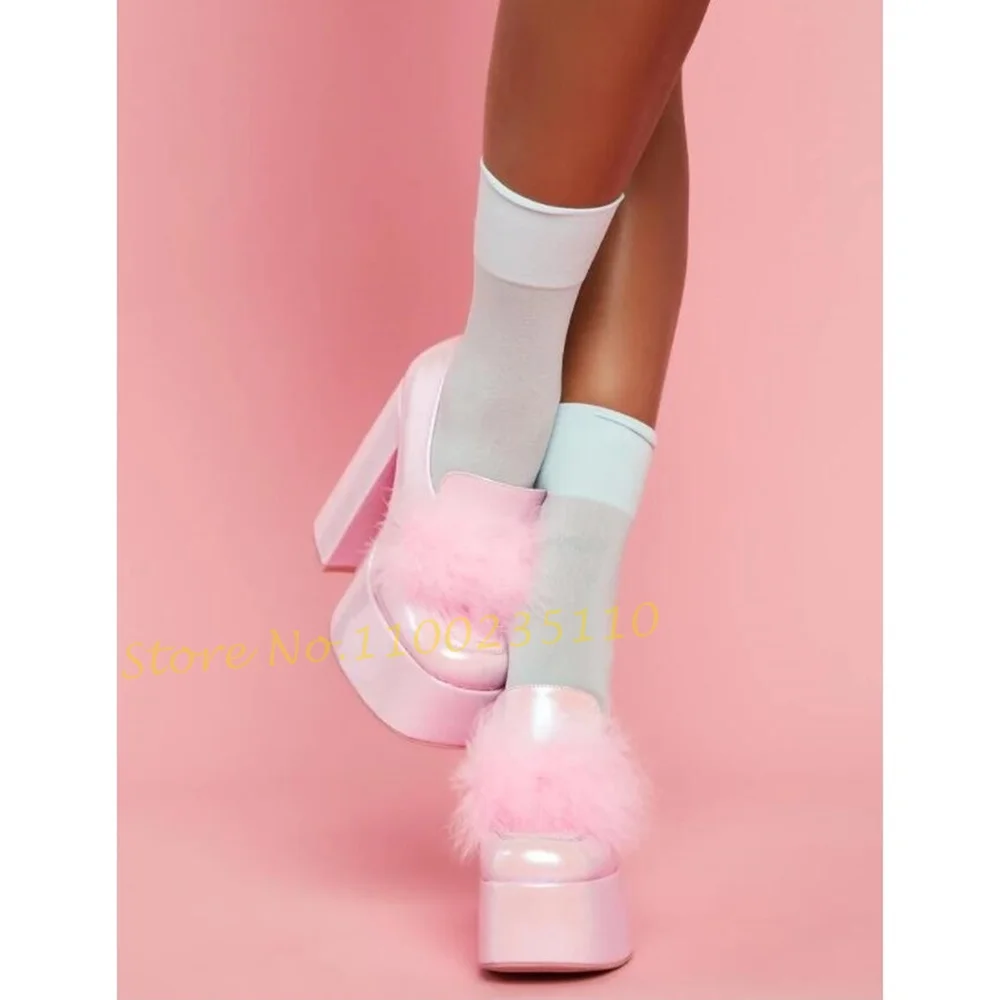 Pink Pom Platform Loafers Shoe - Women'S Shoes Vegan recension och pris