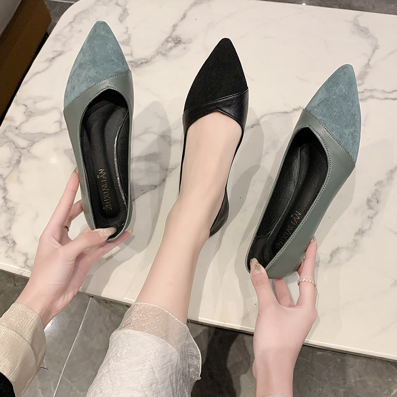 Flat black leather shoes for w - Women Shoes Wedges recension och pris
