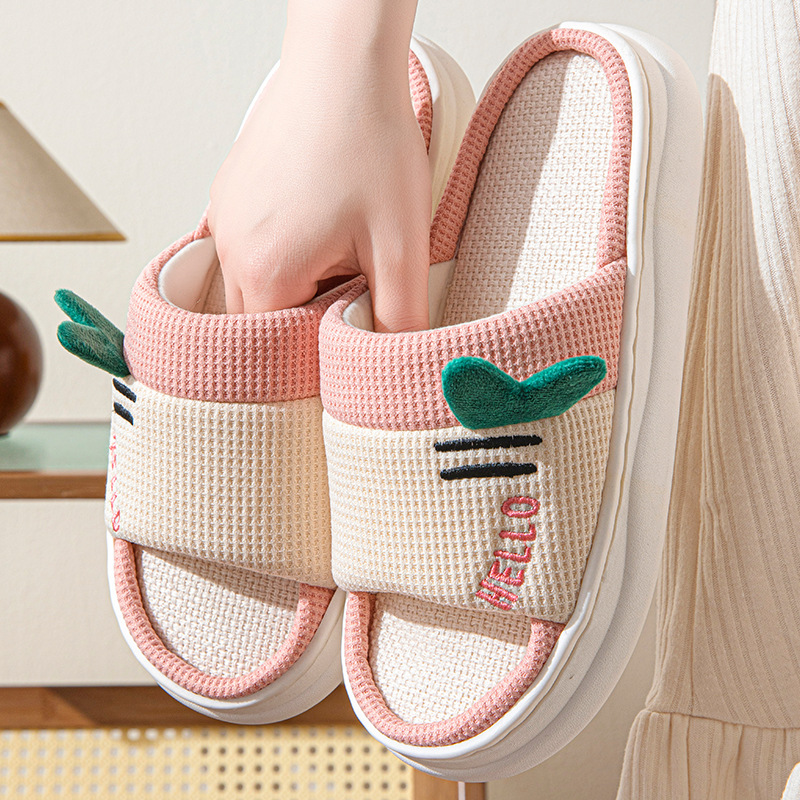 New Style Linen Slippers for W - Women'S Shoes Non Slip recension och pris