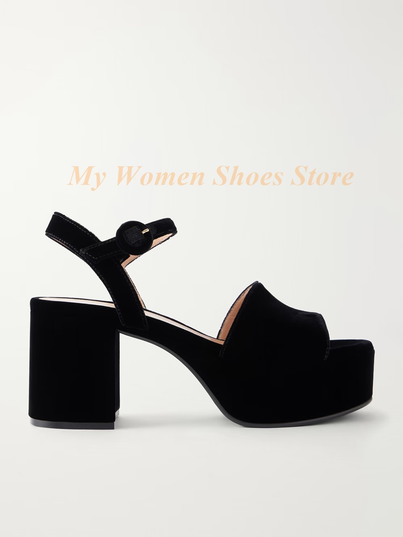 Chunky Heel Suede Platform San - Kids Shoes Women recension och pris