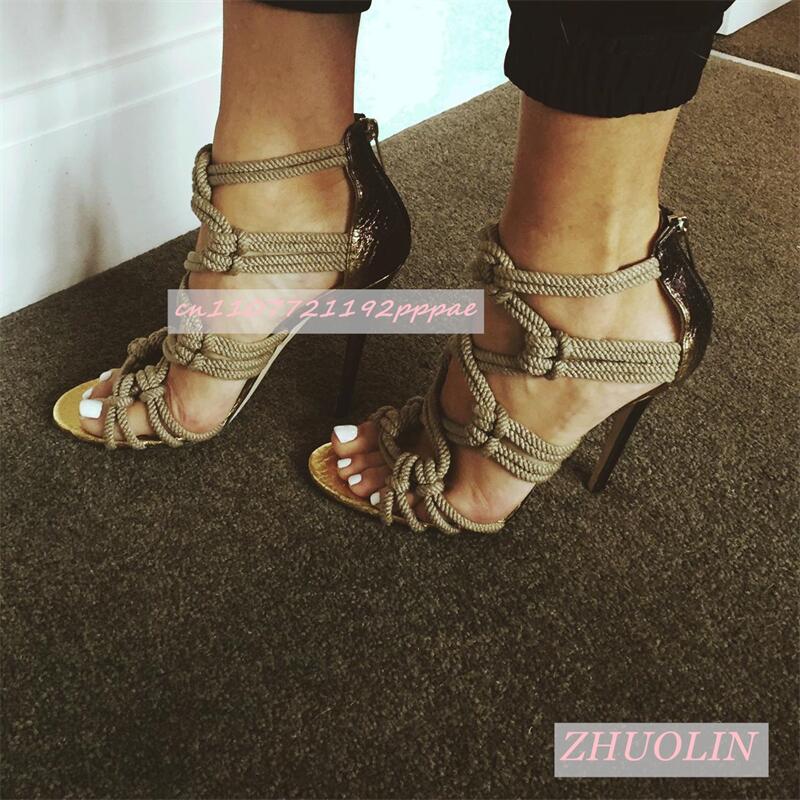Female Braided Rope Open Toe S - Kids Shoes Women recension och pris