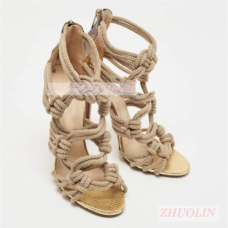 Female Braided Rope Open Toe S - Kids Shoes Women recension och pris