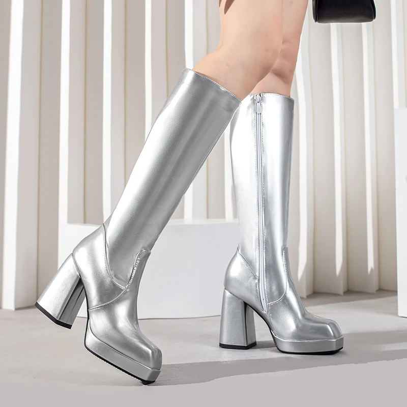 Green Winter Women Platform Kn - Zip Up Boots Short recension och pris