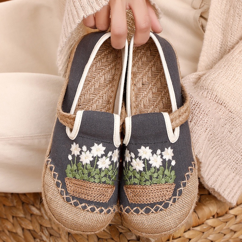 Veowalk Flowers Embroidered Wo - Women'S Shoes Vegan recension och pris