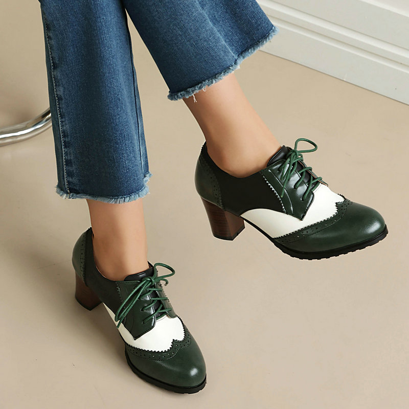 Vintage Two Tone Brogue Oxford - Women'S Xti Shoes recension och pris